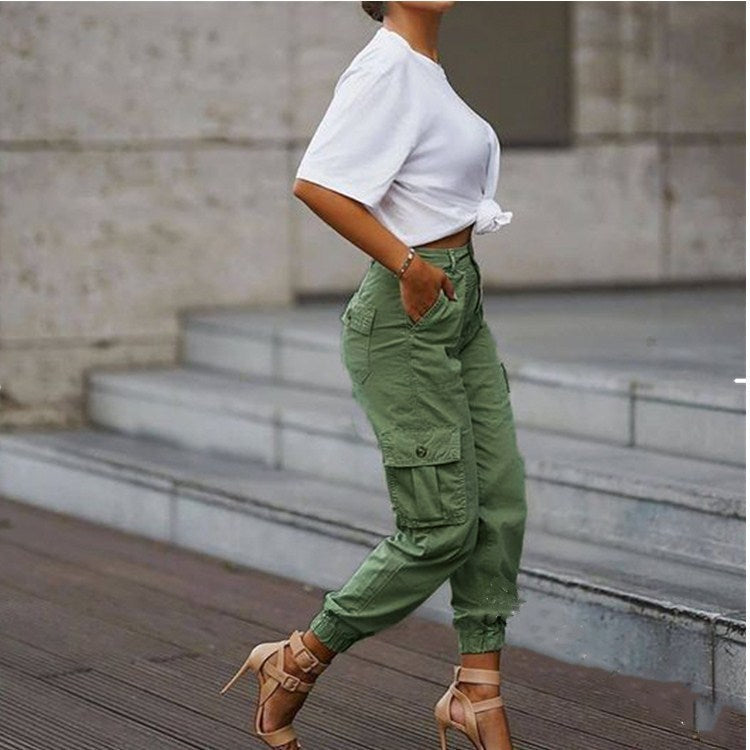 Women's multi-pocket overalls